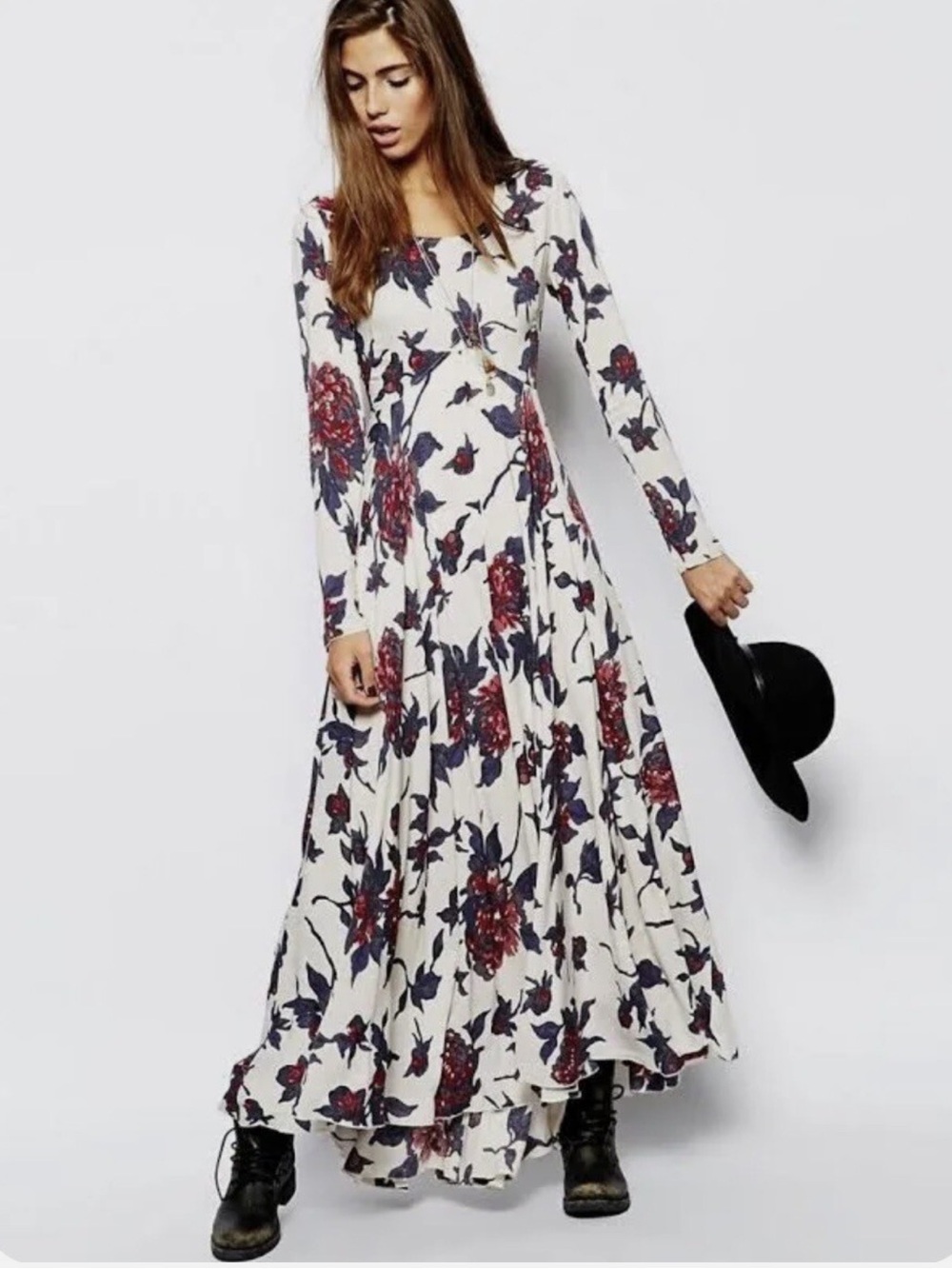 Free People First Kiss Floral Maxi Dress